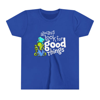 Youth T-shirt: Look for Good Things - Skoshie, Zeek & Wisp