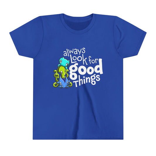 Youth T-shirt: Look for Good Things - Skoshie, Zeek & Wisp