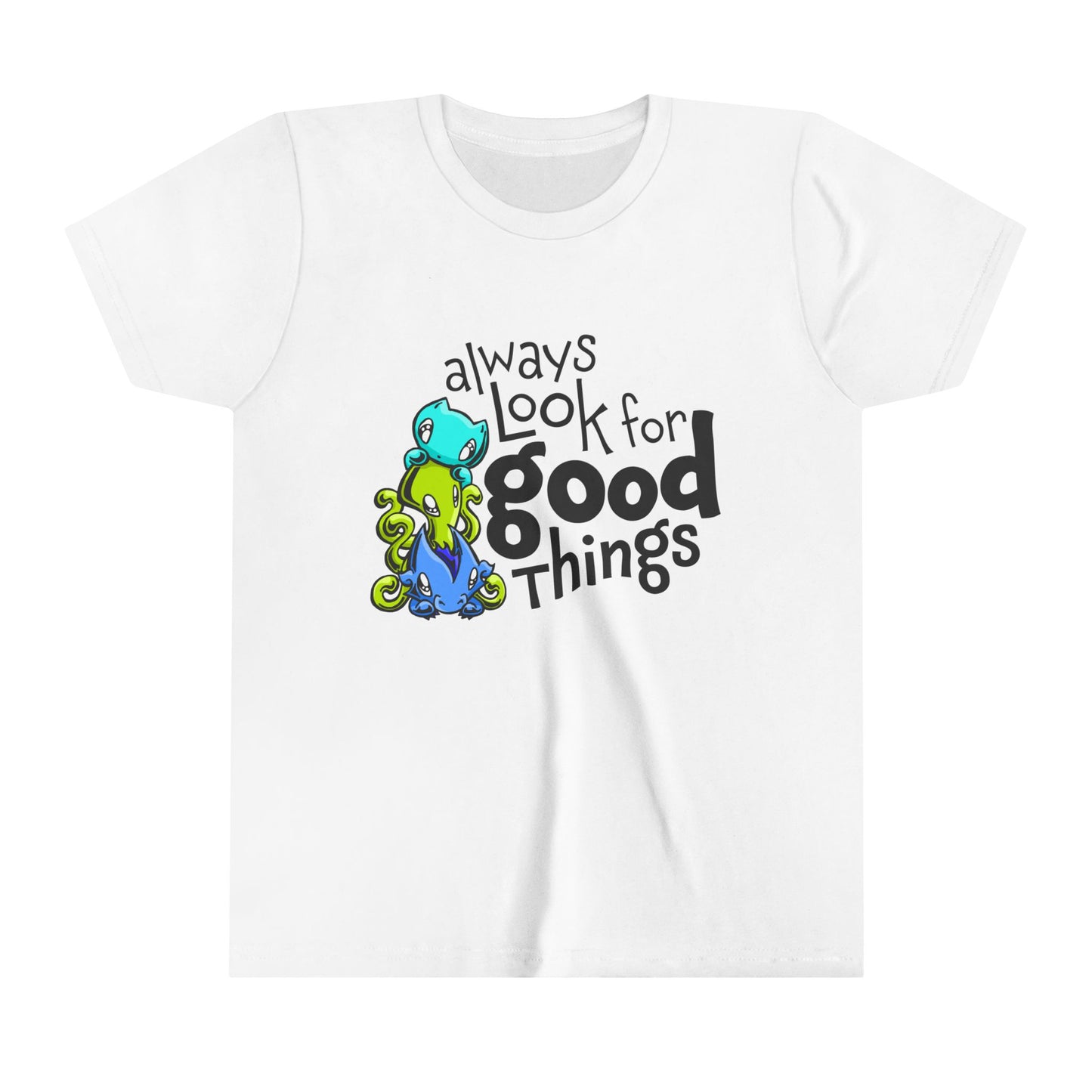 Youth T-shirt: Look for Good Things - Skoshie, Zeek & Wisp