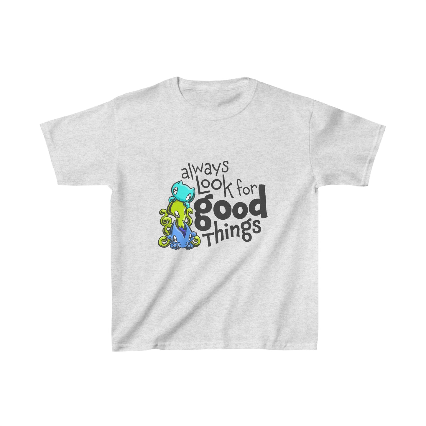 Kids T-shirt: Look for Good Things - Skoshie, Zeek & Wisp