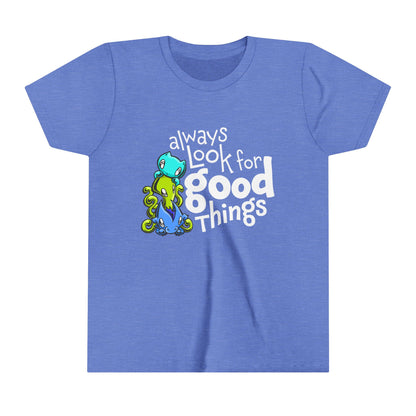 Youth T-shirt: Look for Good Things - Skoshie, Zeek & Wisp