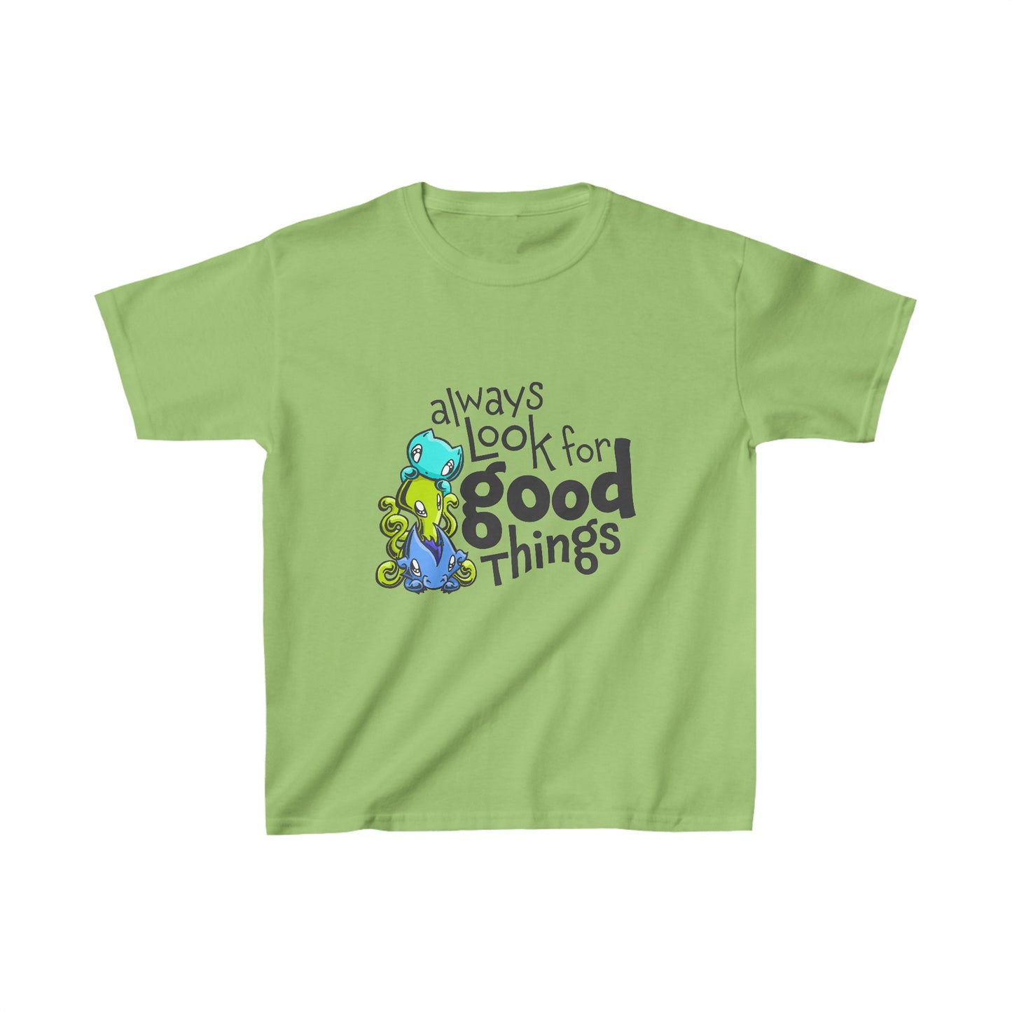 Kids T-shirt: Look for Good Things - Skoshie, Zeek & Wisp