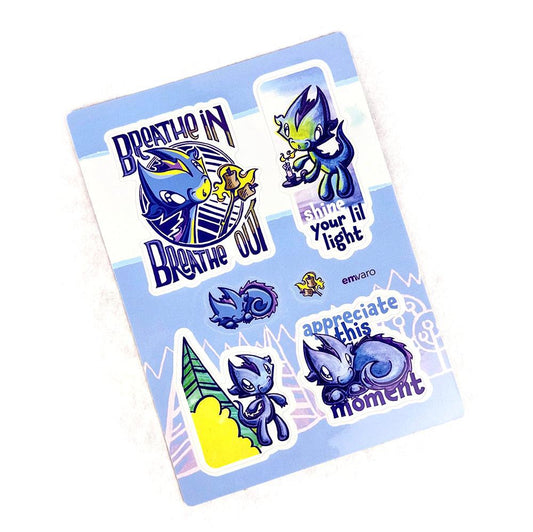 Stickers: Breathe - Wisp the Dragon