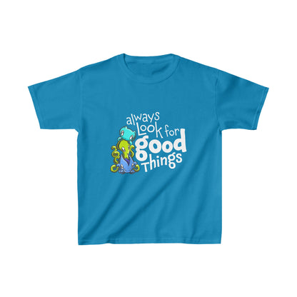 Kids T-shirt: Look for Good Things - Skoshie, Zeek & Wisp