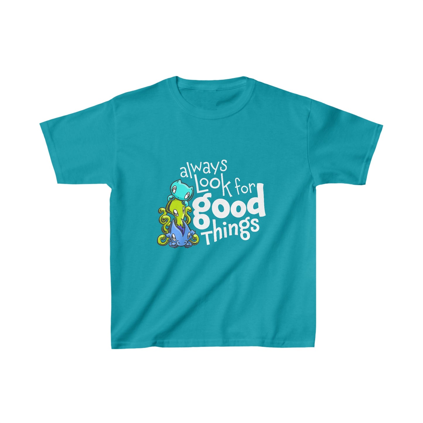 Kids T-shirt: Look for Good Things - Skoshie, Zeek & Wisp