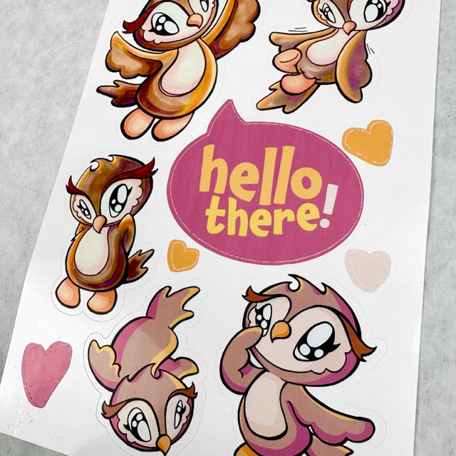 Stickers: Hello Owl