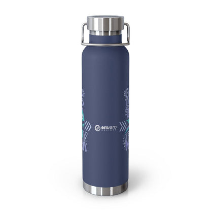 Water Bottle: Good Things Come to Those Who Work - Running - Wisp the Dragon (22 oz)