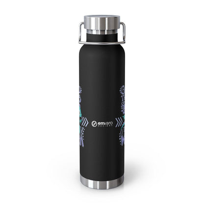 Water Bottle: Good Things Come to Those Who Work - Running - Wisp the Dragon (22 oz)