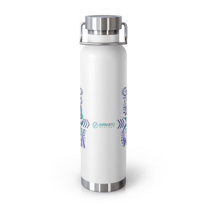 Water Bottle: Good Things Come to Those Who Work - Running - Wisp the Dragon (22 oz)