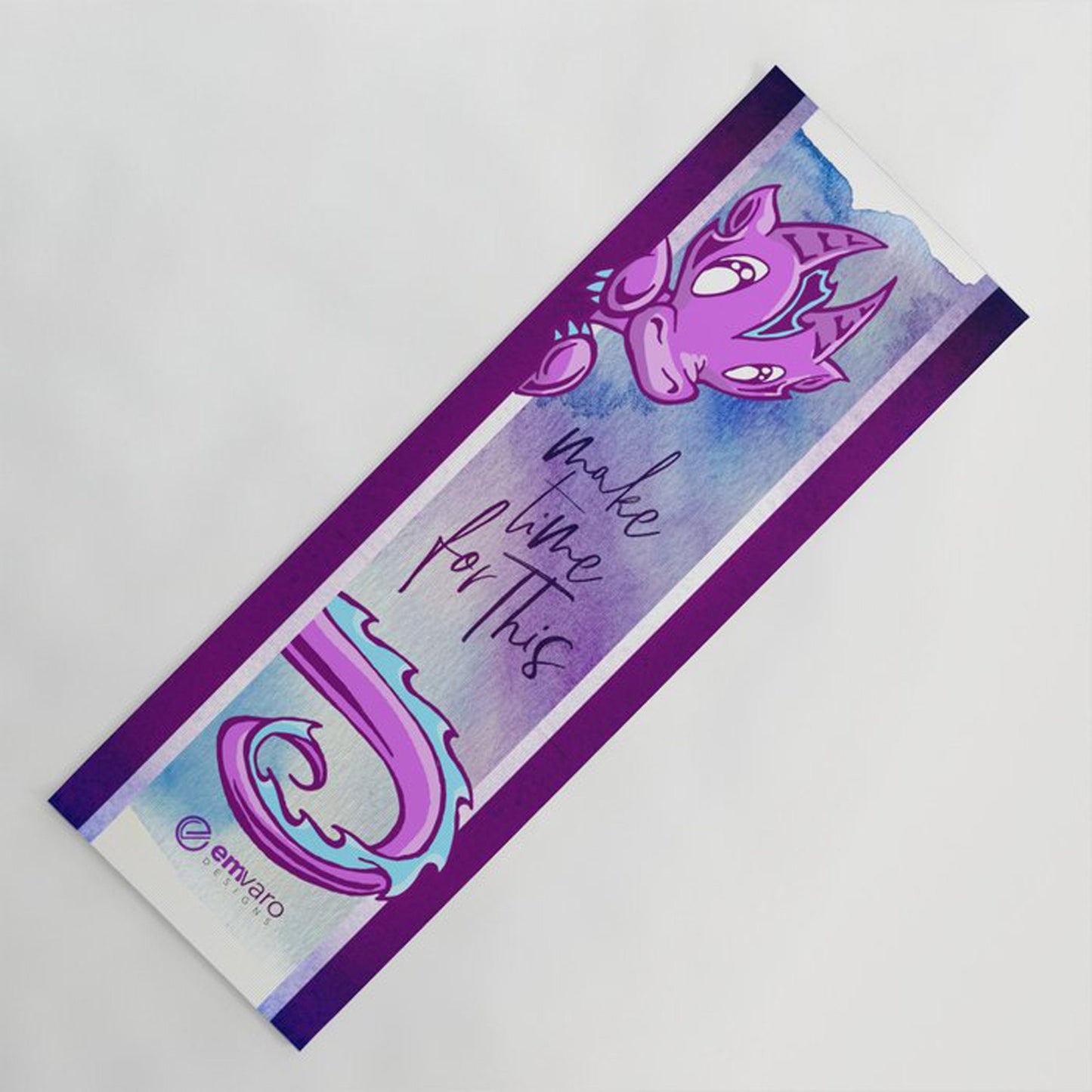 Yoga Mat: Make Time for This - Wisp the Dragon (3 colors)